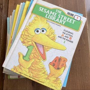 The Sesame Street Library set of vintage books
